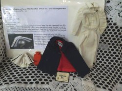 991 BARBIE NURSE 61 -64 DRESS, CAPE, CAP, HOT WATER BOTTLE, DIPLOMA, GLASSES COMPLETE